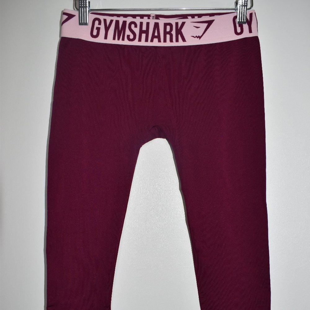 Gymshark Women's Burgundy Cropped Leggings Small